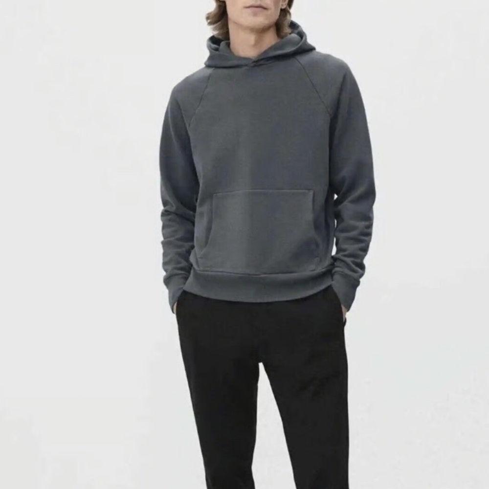 Everlane Charcoal Track Hoodie SZ.M